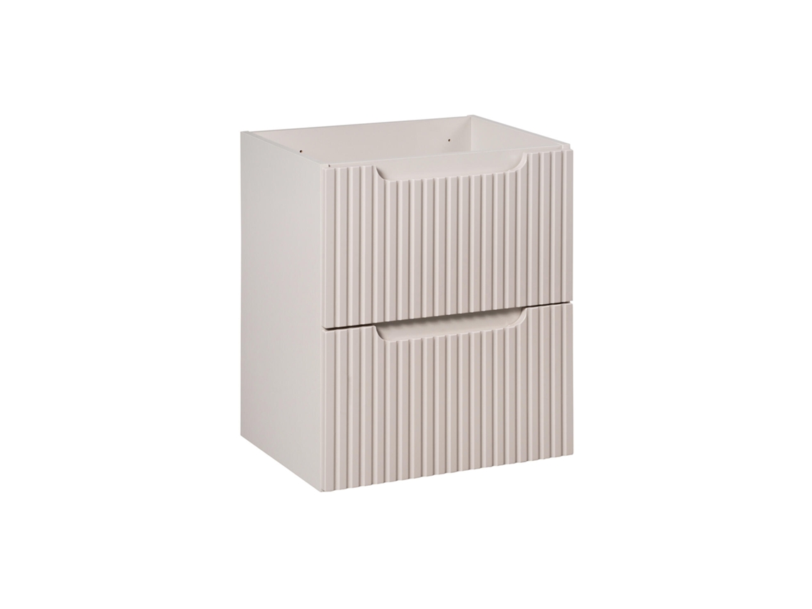 Armario Bajo Lavabos FURNLUX Nova (Beige, Madera Maciza - 50X39X57 Cm)