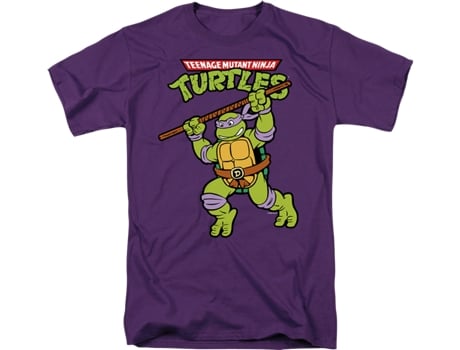 Camisetas Unisex DEEPSTONE Purple Donatello Teenage Mutant Ninja Turtles Púrpura (L)