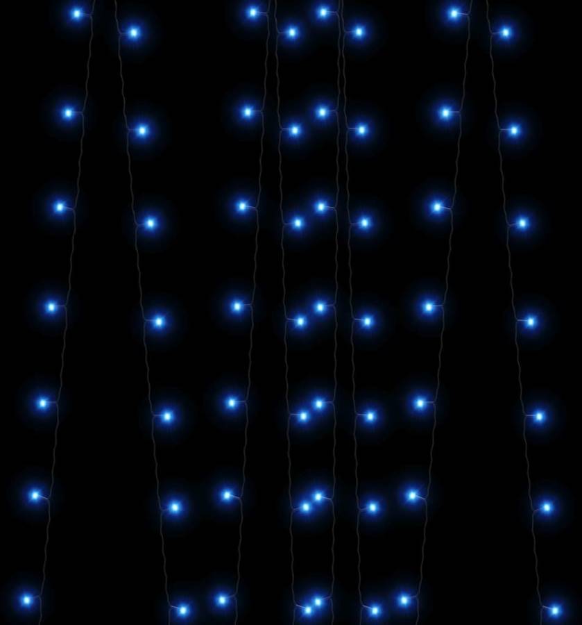 Luces De Hadas solares 2 uds 2x200 led azul navidad 2x200cm