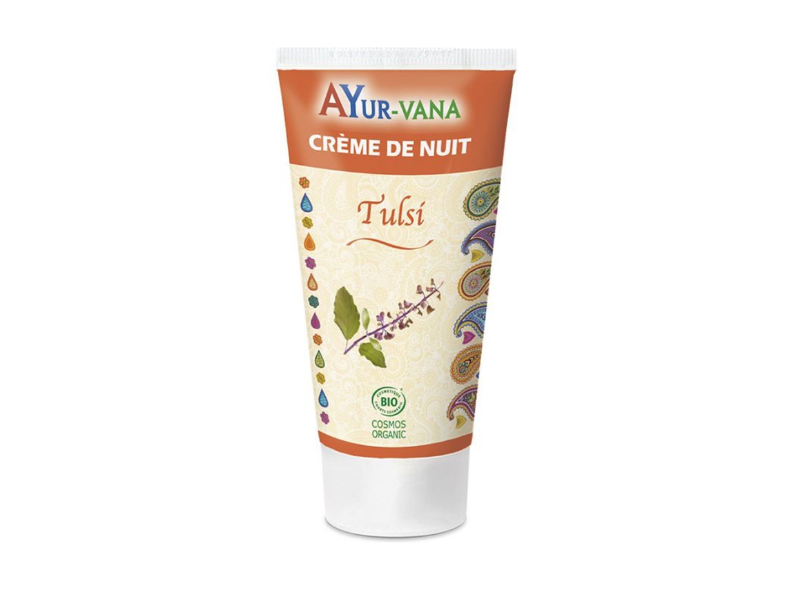 Crema de Noche AYUR-VANA Tulsi Bio (75 ml)
