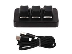 Mini teclado de control USB con cable de 3 botones, botón personalizado, teclado de programación, teclado macro Ly Ebike