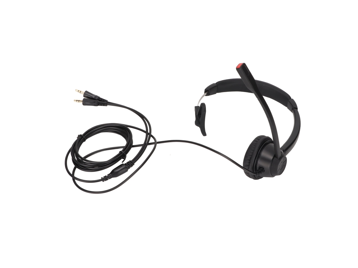 Auriculares Mono Con Cancelación De Ruido Para Pc, Oficina Y Negocios - Negro