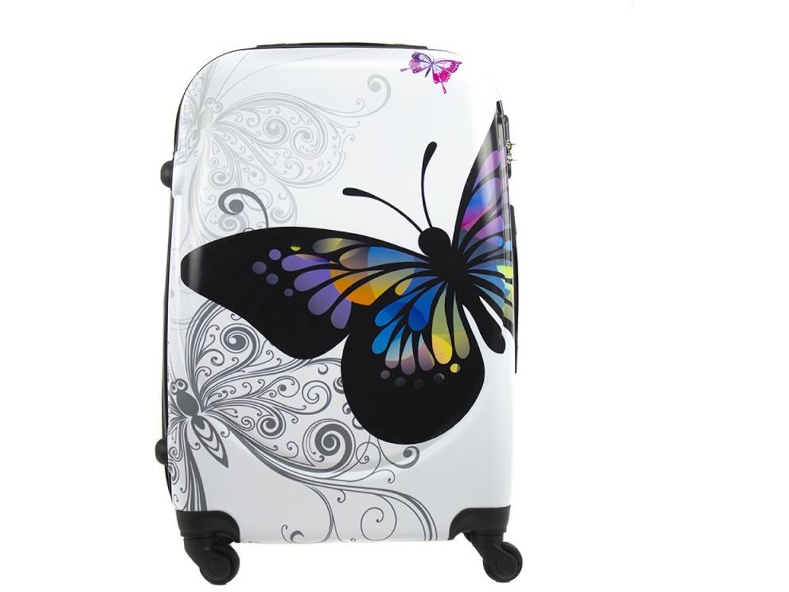 Maleta de cabina COSHANO equipaje de mano viaje avión 4 ruedas giratorias 360º mariposa 55x35x25cm