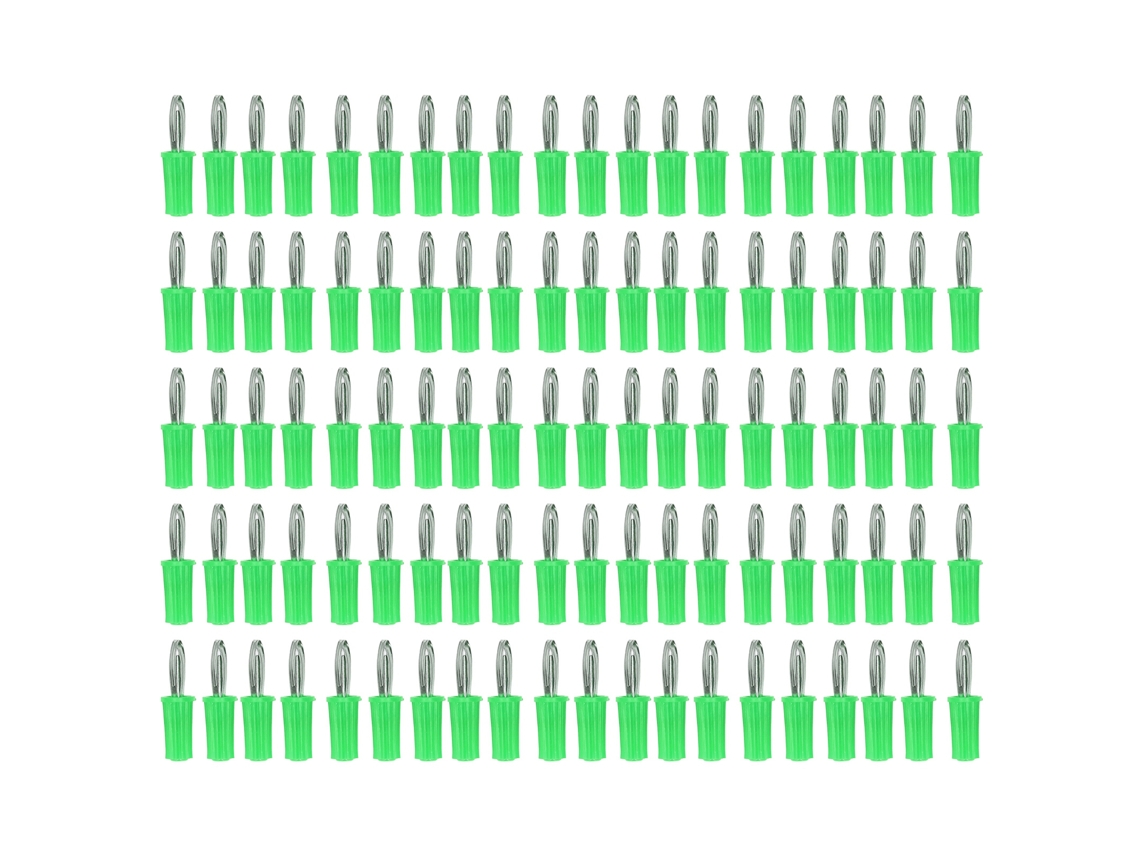 100 Piezas Conector Banana 4mm Abs Latón Chapado Níquel Herramientas Eléctricas