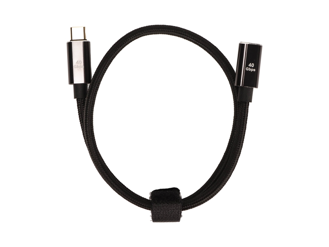 Cabo Usb C Para Usb C Thunderbolt 4 Pd100w 40gbps 8k 60hz De 50cm Com Fio De Náilon
