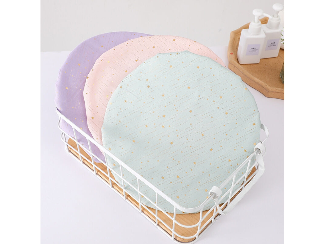 Juego de 3 gorros de ducha impermeables de doble capa para uso en spas.