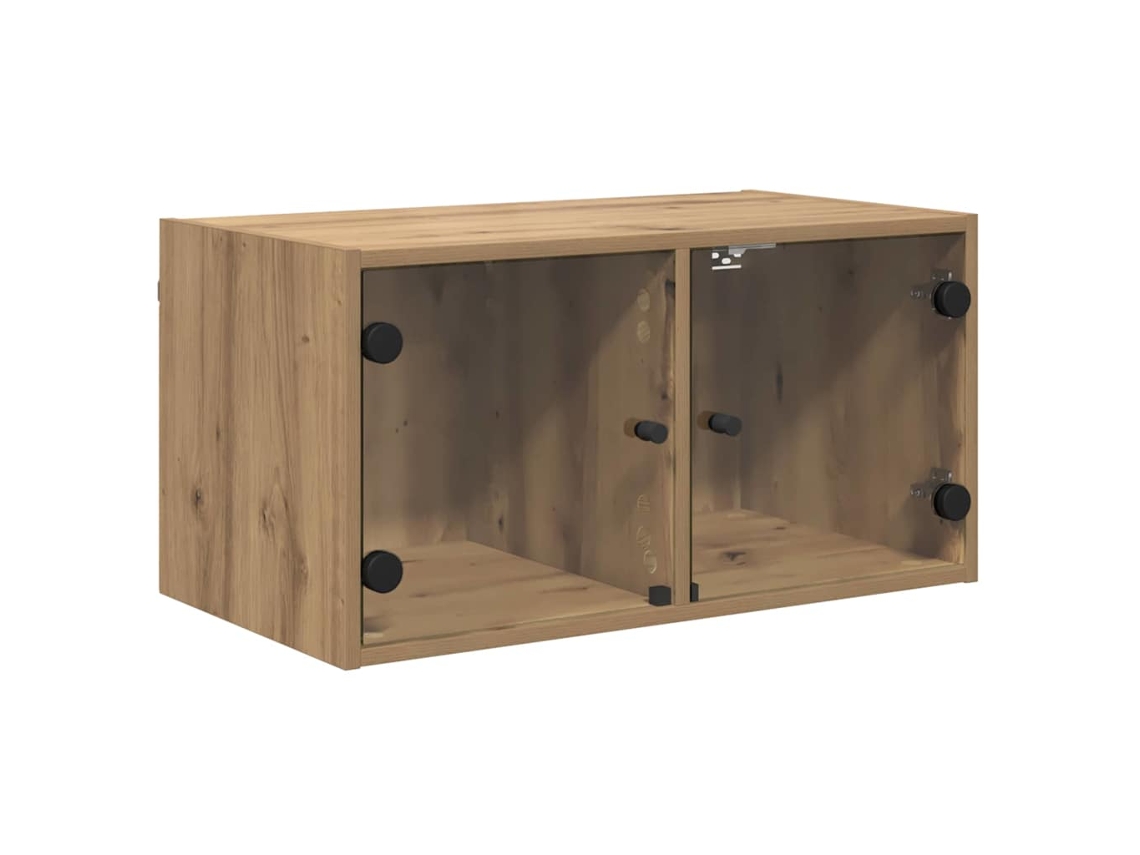 Maison Exclusive - Armarios De Pared 2 Pcs Roble Artesanal 68 X 37 X 35 Cm