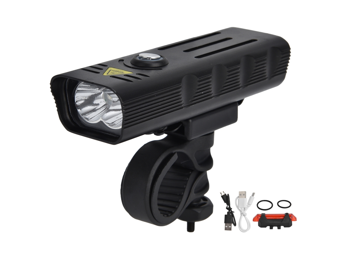 2026-luz Bicicleta 3 En 1 Multifunción Recargable Amplio Rango Compacta 4 Marchas Farol Bici Para Exterior
