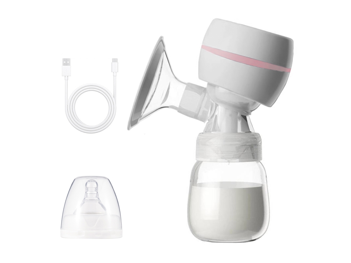 (blanco) Extractor De Leche Eléctrico Con Pantalla Led, Botella De 180 Ml, Sin Bpa, Funcionamiento Silencioso
