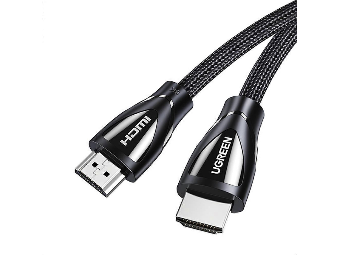 Cable HDMI 2.1 trenzado Ugreen 80403 de 2 m, HD 8K, 48 Gbps, para proyectores de TV y vídeos web de ultraalta velocidad
