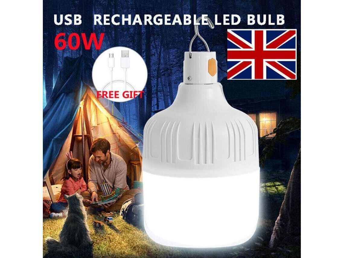 2026-linterna Led Recargable Usb Para Camping Super Brillante 60w 3 Niveles 180lm 6500k Impermeable