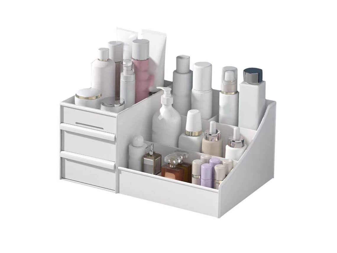 Caja Organizadora De Maquillaje Con Cajones Y Compartimentos Para Tocador.