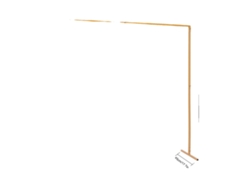 Arco de flores, estructura de hierro resistente, altura ajustable, amarillo, M OEM