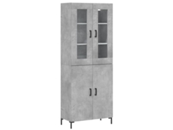 Maison Exclusive - Aparador Alto Madera Contrachapada Gris Hormigón 69,5x34x180 Cm