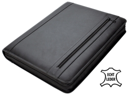 Carpeta Organizacional ALASSIO Cesena A4 Cuero Negro
