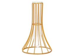 Florero de cristal con soporte geométrico de metal, decoración de escritorio de oficina NEVEANCE