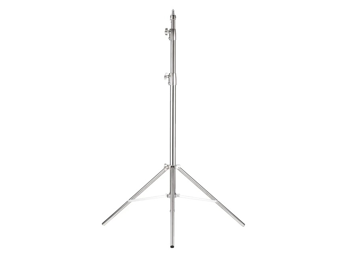 Trípode de estudio de aluminio plateado con resorte de 280 cm hasta 10 kg ANDOER