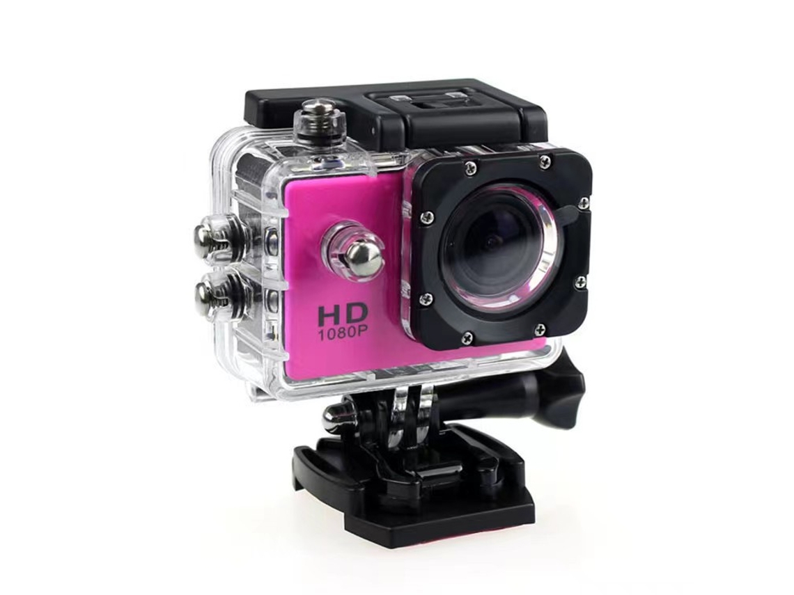 Cámara de acción Digitallab Mini HD 1080p resistente al agua (rosa)