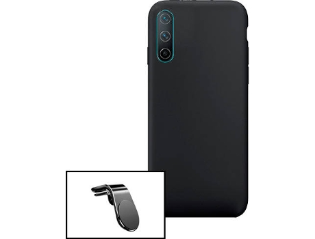 Carcasa + Soporte OnePlus Nord CE 5G PHONECARE Silicona Líquida Negro
