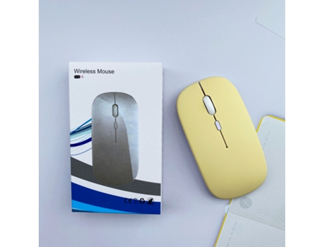 Bluetooth Mouse Rechargeable Inalámbrico Mouse For Macbook Pro Azultooth Inalámbrico Mouse For Laptop Yellow