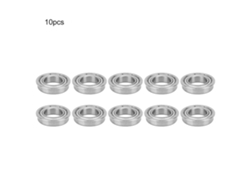 Rodamiento De Bolas De Ranura Profunda F6800-zz, Doble Brida Sellada, 10x19x5 Mm, Acero De Primera Calidad, 10 Unidades.