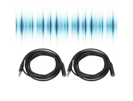 HURRISE Cable de extensión de auriculares auxiliar macho a hembra de 3 5 mm para interiores y exteriores