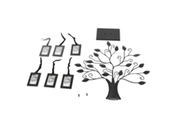 Baok - Árbol para exhibir fotos familiares con marcos colgantes - Decoración moderna para el hogar