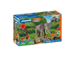 Elefante con cuidador