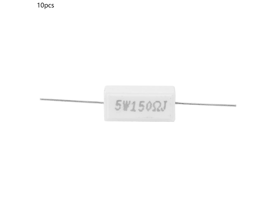 Resistencia De Cemento De 5 W 150 Ω 5%, Resistencia De Potencia, Componente Electrónico, 10 Unidades