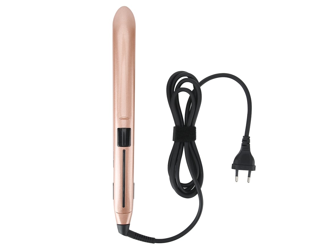 2026-alisador de cabelo elétrico tecido de ajuste de temperatura led ferro e vacilar ferramenta de penteado plugue ue 110 ~ 240v