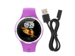 Pulsera Inteligente Impermeable Rastreador De Fitness Reloj Con Pantalla Táctil Morado