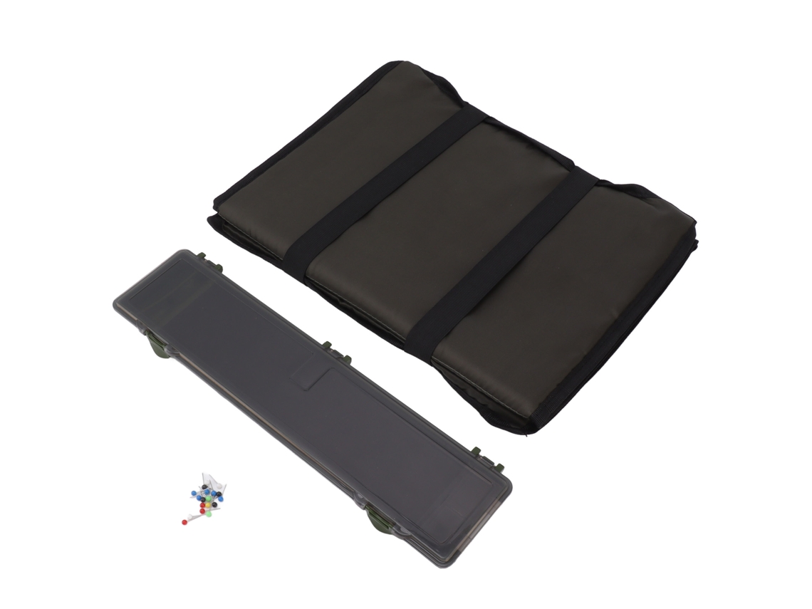 Danu26-colchón Desenganchar Pesca Plegable Esponja Con Caja Almacenamiento Abs Para Camping Pesca Carpa