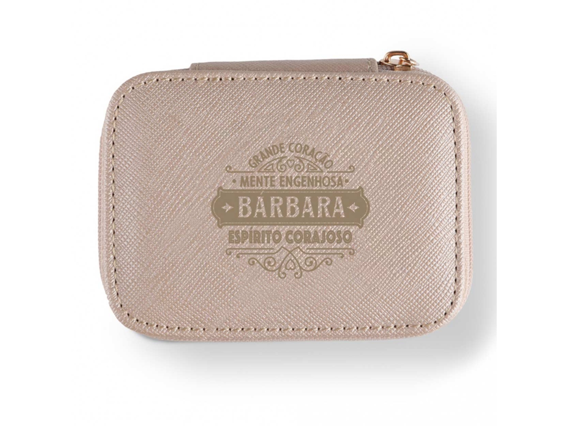 Joyero de viaje Barbara Gran Corazón Mente Ingeniosa Espíritu Valiente HHI