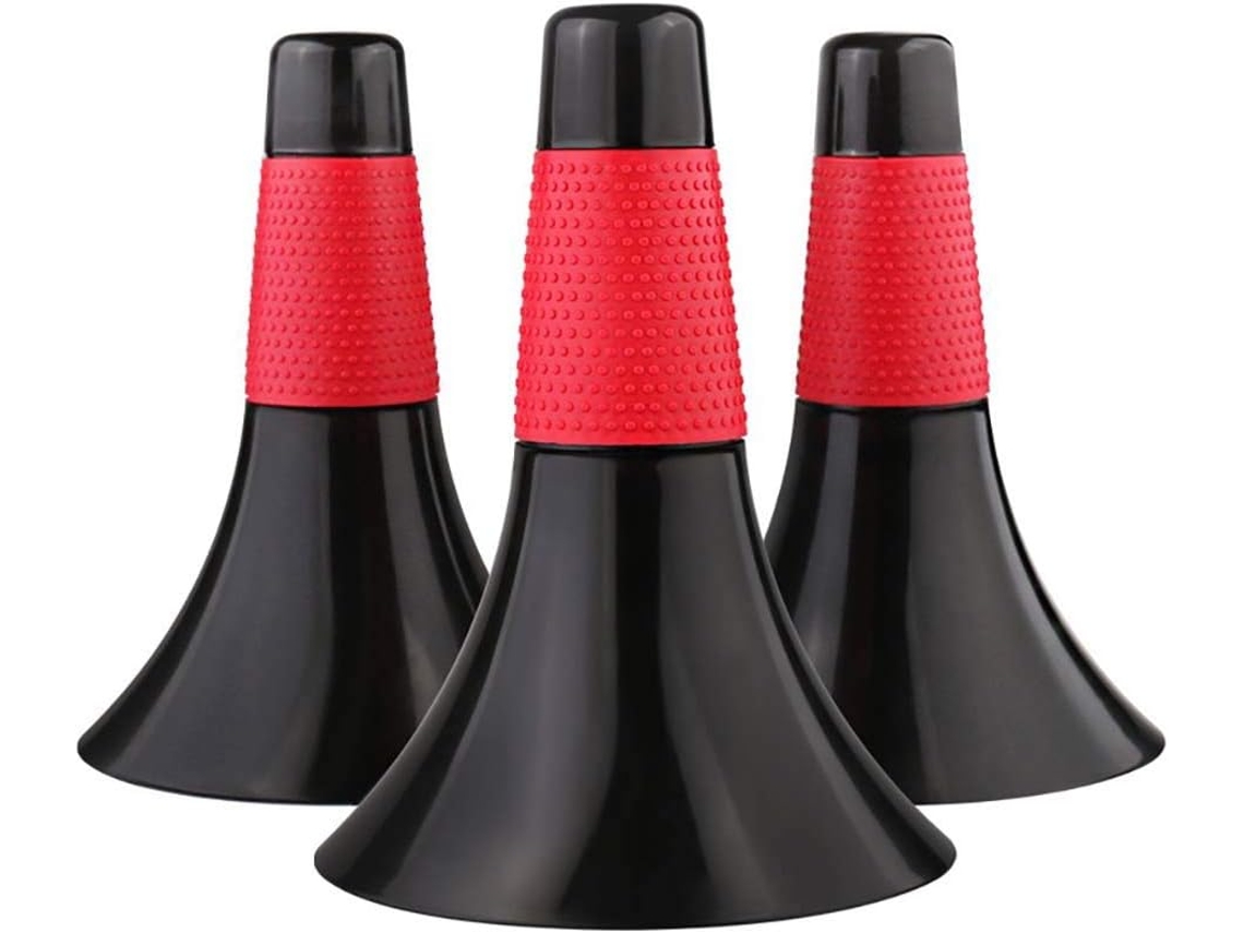 3 uds. Conos de marcador Barrera Deportes Fitness Fútbol Baloncesto Velocidad Agilidad Agarre Entrenamiento, Rojo