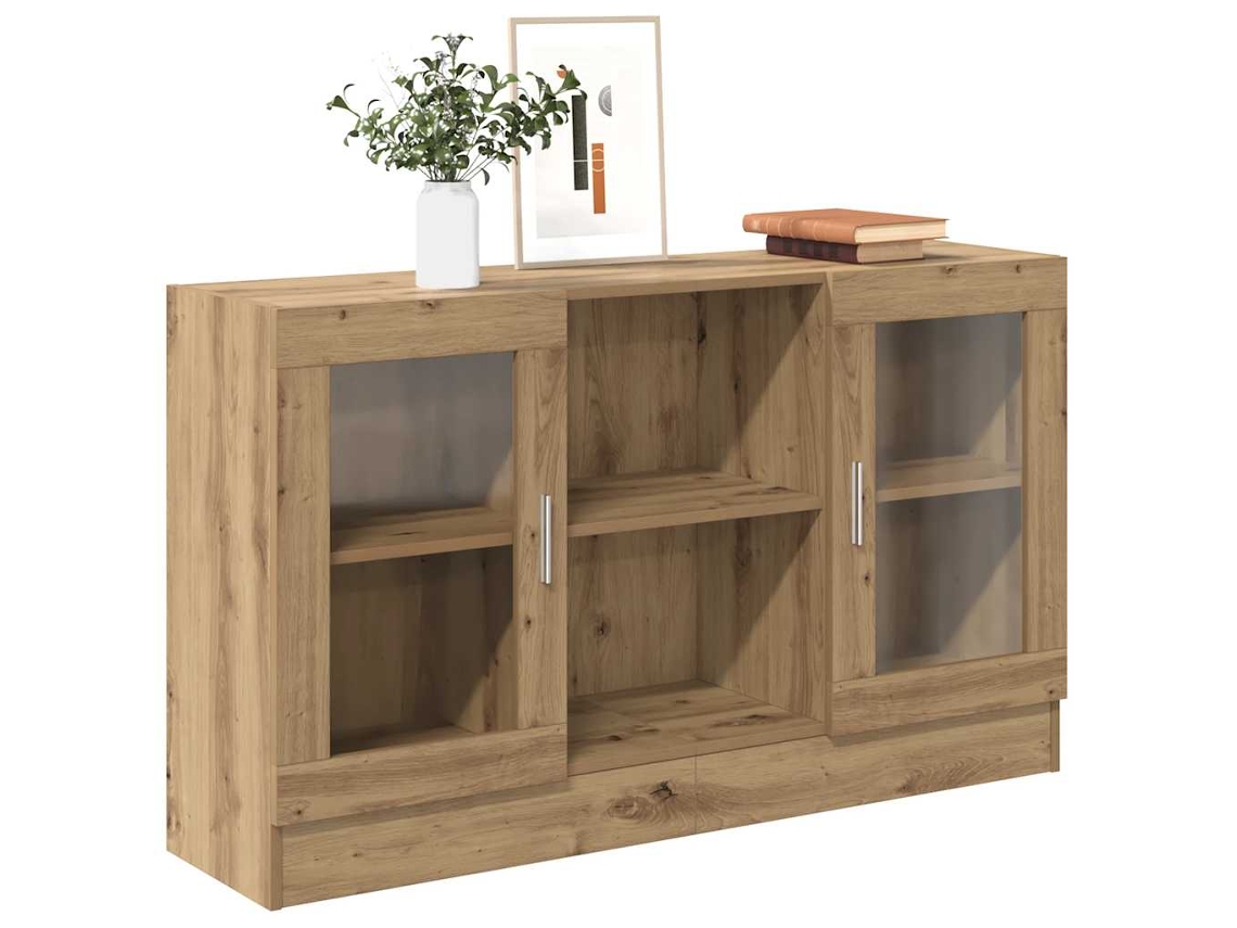 Aparador | Aparador De Comedor | Armario De Cocina De Madera De Ingeniería Roble Artisan 120x30,5x70 Cm