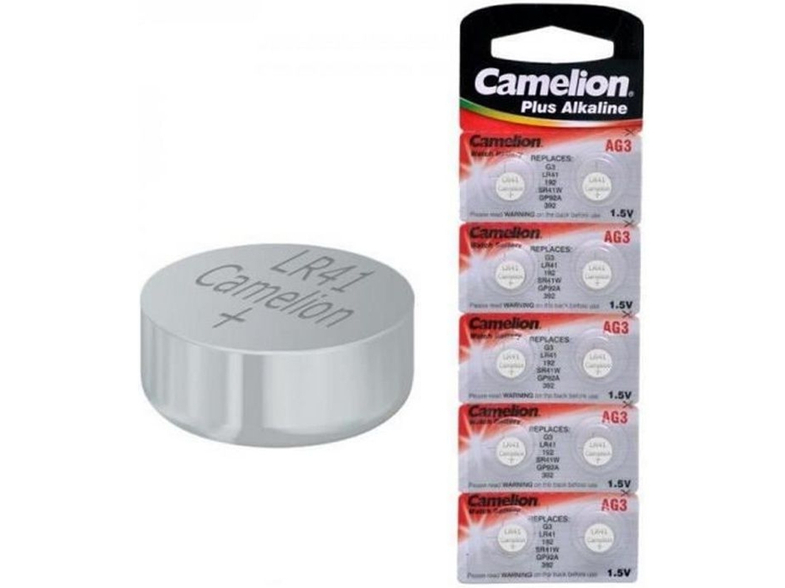 Paquete con 10 Baterías Alcalinas Ag3 Camelion