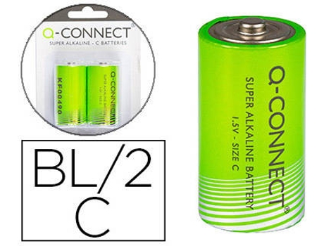 Pilas Alcalina C Q-CONNECT (2 und)