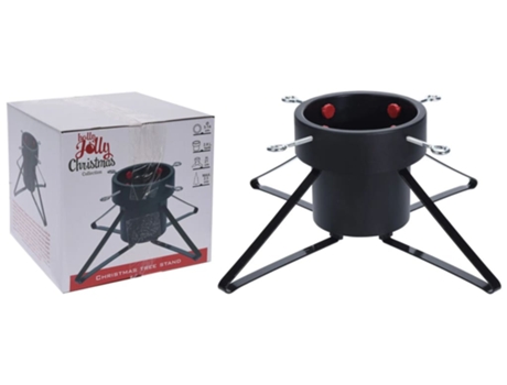 Ambiance Soporte de árbol de Navidad negro 2,5 m