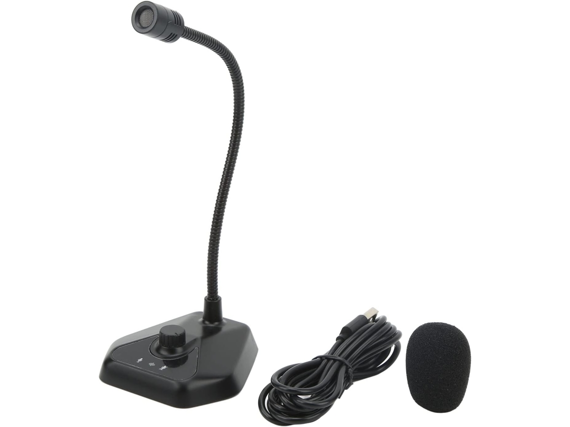 Micrófono Usb Para Ordenador, Alta Fidelidad, Cuello De Cisne, Botón De Silencio Para
