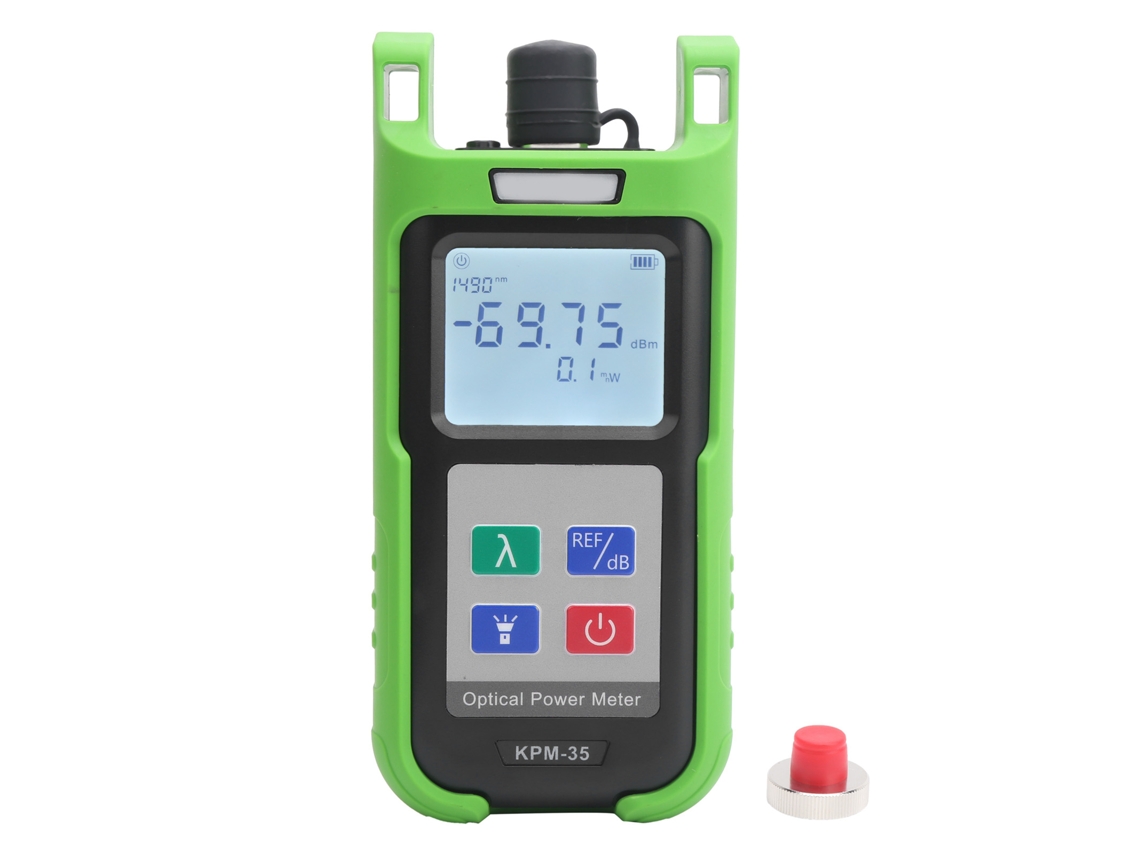Medidor De Potencia Óptica Portátil Kpm-35 De -70 A +10 Dbm Con Conector Fc/sc Para Pruebas De Fibra Óptica.