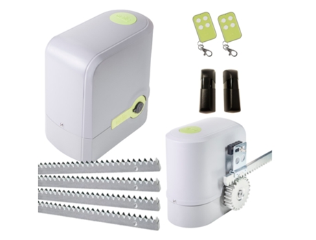Motor para puerta corredera de garaje. Kit compact 500 - MOTIC. Hasta 500Kg incluye 2 mandos, 4 metros de cremallera de hierro y fotocelulas