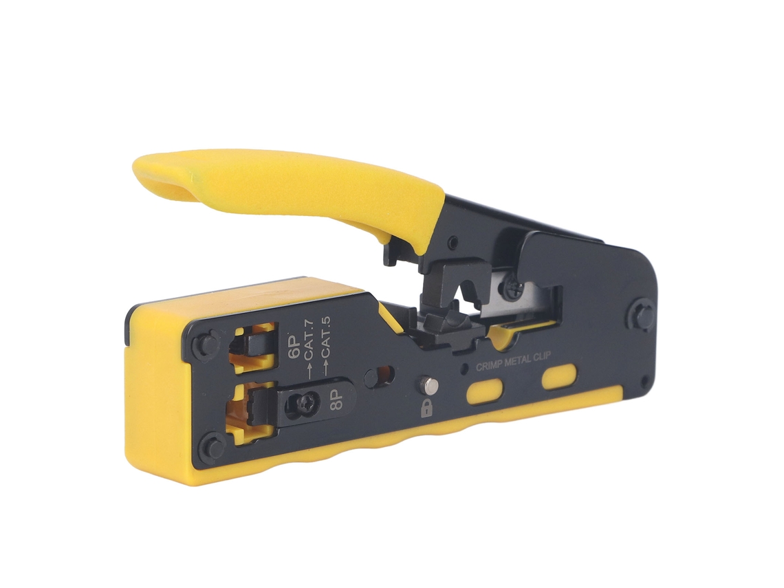 Herramienta Multifuncional Para Crimpar Y Pelar Cables De Red Ethernet Cat 5e 6 7