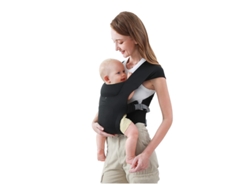 Portabebés Multifuncional Y Transpirable Apto Para Bebés De 0 A 18 Meses Color Negro Czhhmart