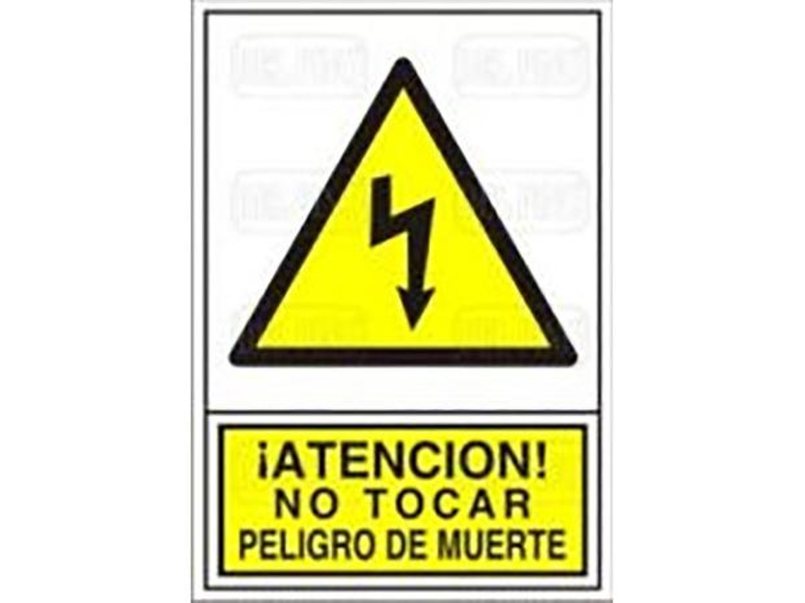 Señal 314 plast.345x245pel.muerte elec ­atencion!no tocar peligro muerte(elect)