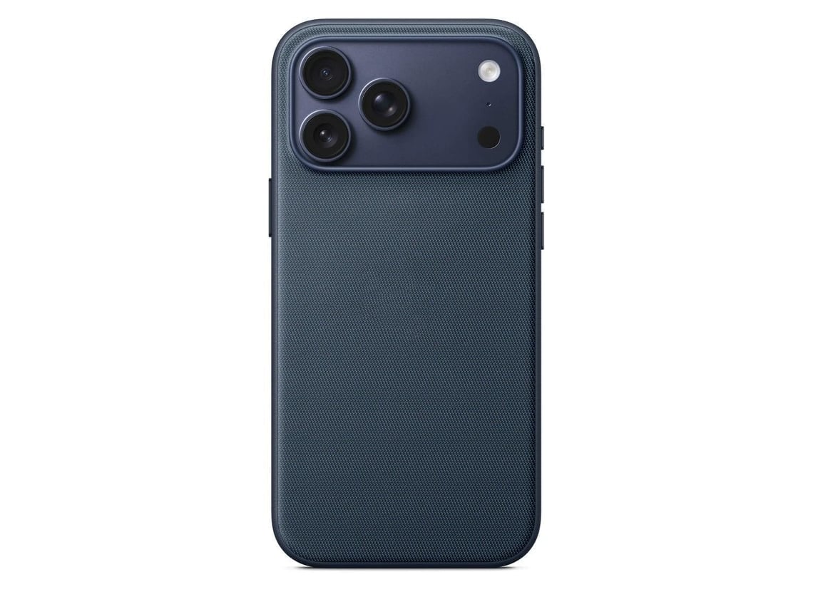 (apple 11 Azul) Textura Tejida - Compatible Con Carga Magnética - Funda Blanda Con Protección De Bordes