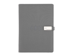 2026-cuaderno Inteligente De Carga Inalámbrica 8000mah Con Batería Portátil Y Memoria Usb Tamaño A5 Gris Para Reuniones Y Estudio