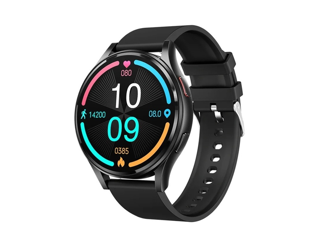Reloj inteligente Bestvite de 1,43 pulgadas con Bluetooth, llamadas y ECG (negro)