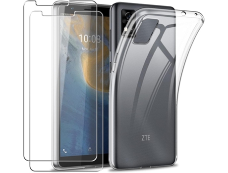 Funda Protetores Duplo Protetora para Zte Zte Blade A31 HONGWE. Textura Suave Transparente
