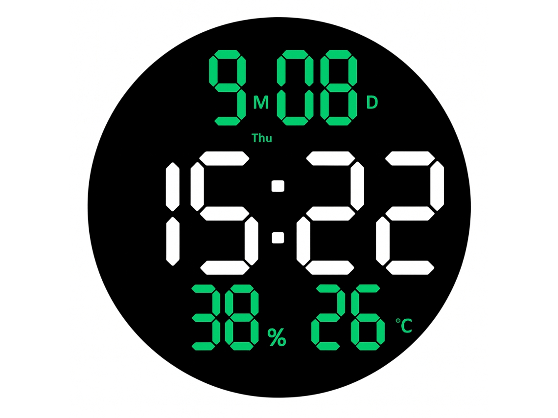 Reloj despertador digital Sanda SD 4125 negro