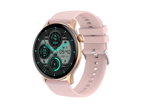 EKO 5.2 Reloj conectado NFC con antirrobo y pulsera de silicona Rosa